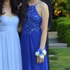 Blue prom dress